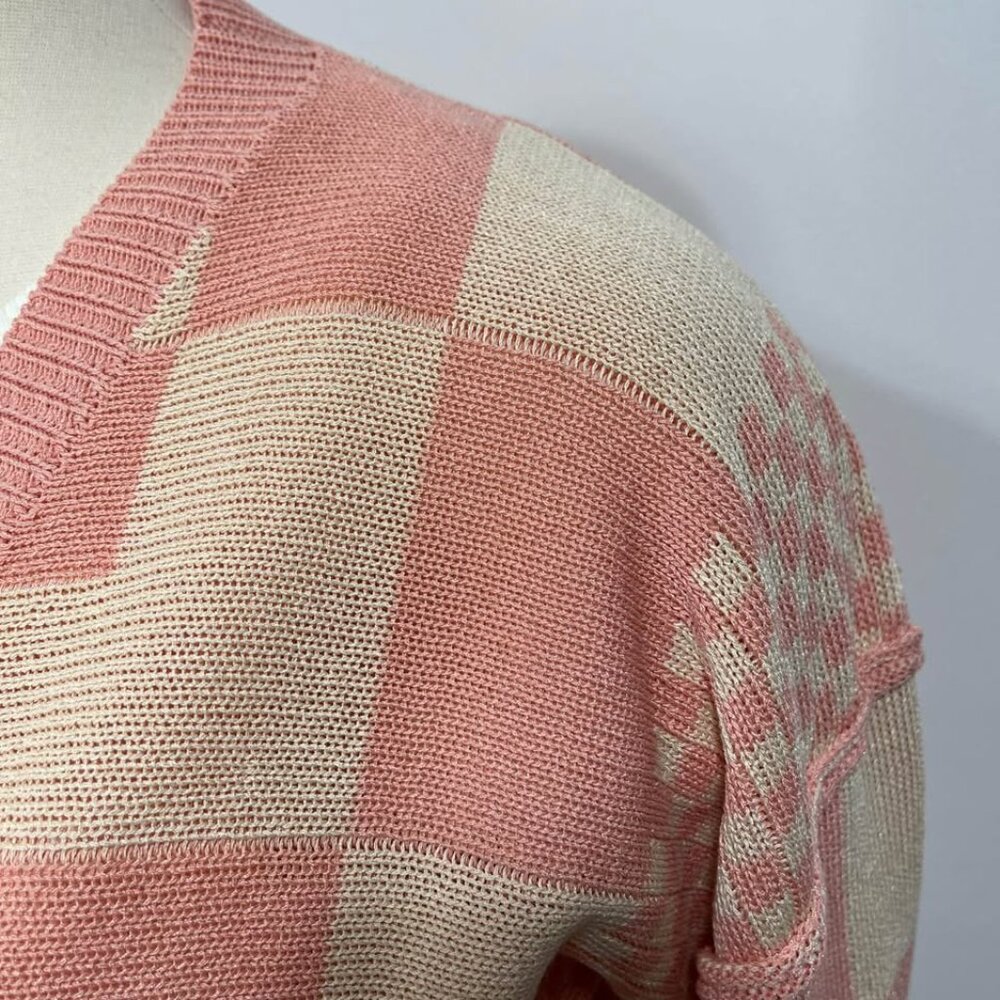 Relaxed Fit Spring Pink Checkered Statement Barbi… - image 7